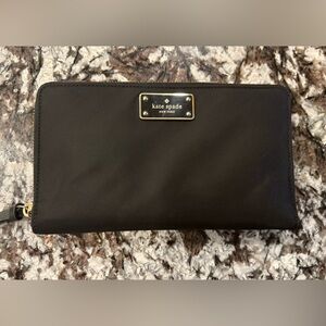 X sold x Kate Spade Midnight Black Zip Wallet/ clutch